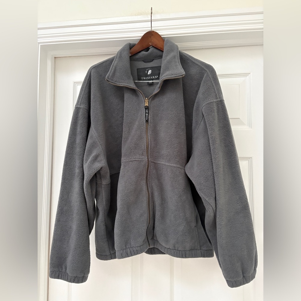 Trimark Men's Charcoal Fleece Jacket size XL